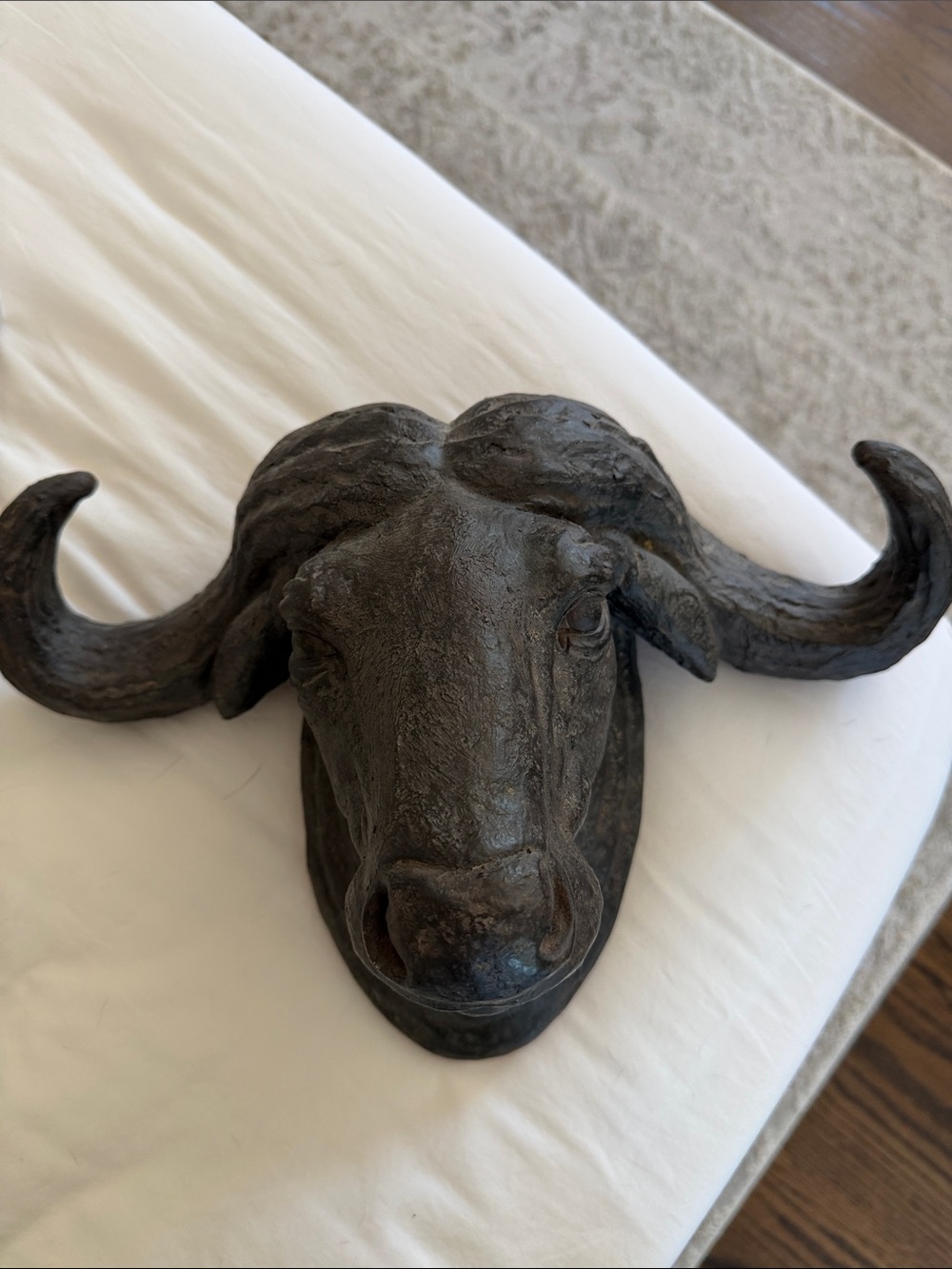 Brown Buffalo Head Wall Decor Sculpture - Unbranded 10x15” NEW